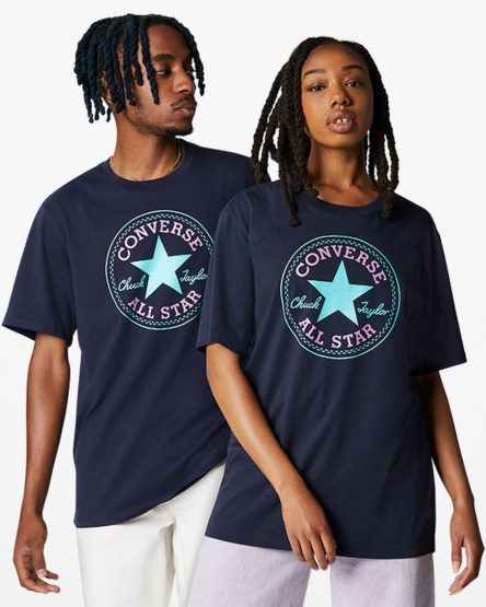 Obsidian Converse Go-To Short Sleeve Standard Fit Women's T-Shirts | LR7IL35K1