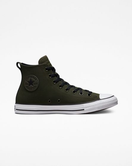 Olive / Green / White / Black Converse Chuck Taylor All Star TecTuff Women's High Top Shoes | GQ143K875