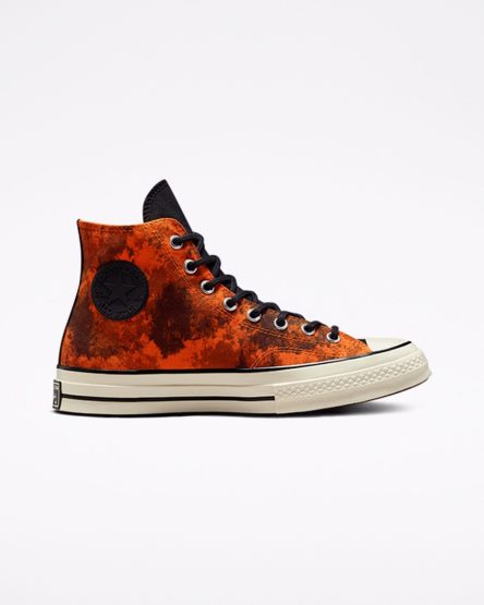 Orange / Black Converse Chuck 70 GORE-TEX® Women's High Top Shoes | GX341IK87