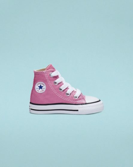 Pink Converse Chuck Taylor All Star Classic Boys' High Top Shoes | LW41KLI59