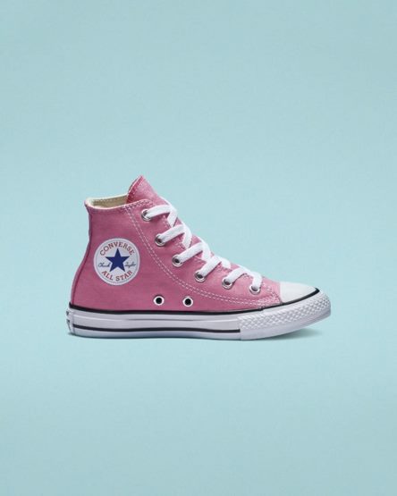 Pink Converse Chuck Taylor All Star Classic Boys' High Top Shoes | ZK198LI57