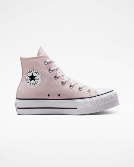 Pink / White / Black Converse Chuck Taylor All Star Lift Canvas High Top Women's Platform Shoes | WO7541L3I