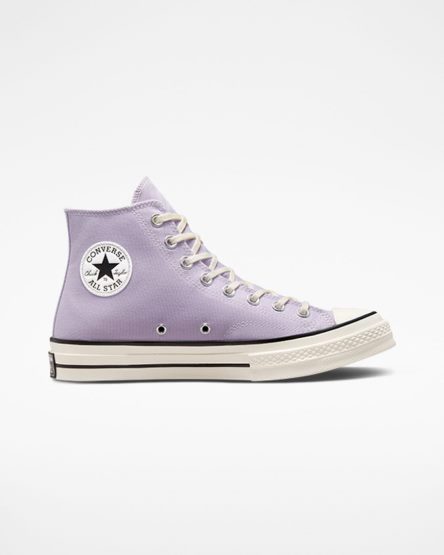 Purple / Black Converse Chuck 70 Vintage Canvas Men's High Top Shoes | YUI7839K5