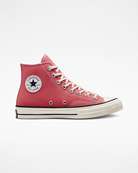 Red / Beige / Black Converse Chuck 70 Vintage Canvas Women's High Top Shoes | BU547L18K