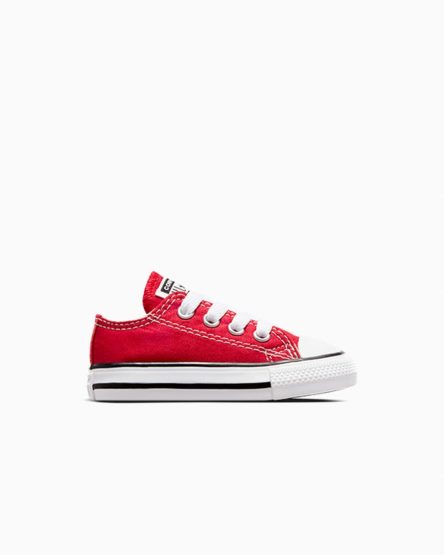 Red Converse Chuck Taylor All Star Classic Boys' Low Top Shoes | FH9K7I813