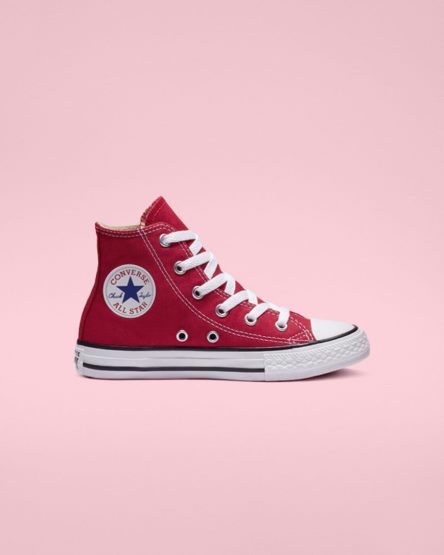 Red Converse Chuck Taylor All Star Classic Girls' High Top Shoes | XA35189LK