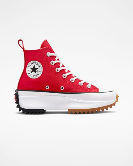 Red / White / Black Converse Run Star Hike High Top Men's Platform Shoes | BK35871I4