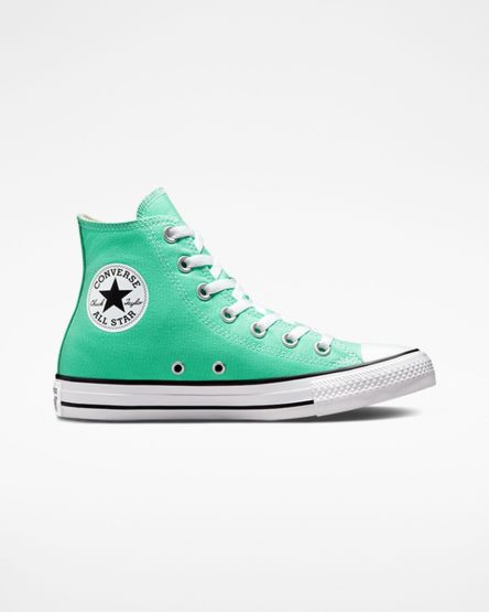 Turquoise / White / Black Converse Chuck Taylor All Star Seasonal Color Women's High Top Shoes | BS5914I3L