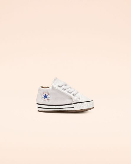 White / Beige White Converse Chuck Taylor All Star Cribster Easy-On Boys' High Top Shoes | AM3KL7548