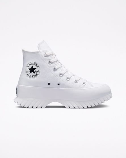 White / Black Converse Chuck Taylor All Star Lugged 2.0 Men's High Top Shoes | GIIK74385