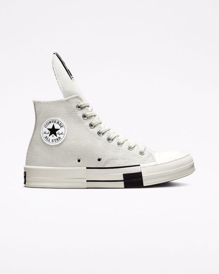 White / Black Converse x DRKSHDW DRKSTAR Chuck 70 Men's High Top Shoes | TYI9157L4