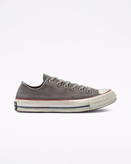 White Converse Chuck 70 Smoked Canvas Men's Low Top Shoes | DC7941LIK