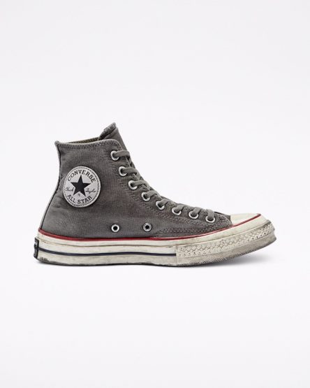 White Converse Chuck 70 Smoked Canvas Women's High Top Shoes | EULIK7539