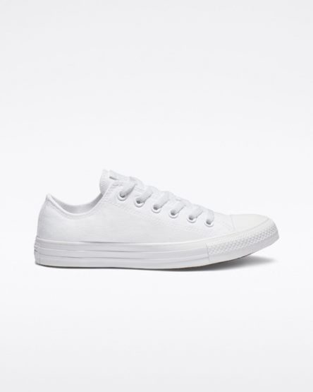 White Converse Chuck Taylor All Star Classic Men's Low Top Shoes | AV493I758