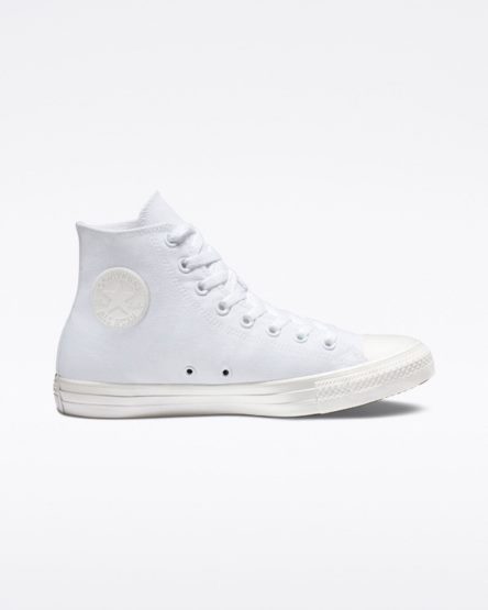 White Converse Chuck Taylor All Star Classic Women's High Top Shoes | PLIL31584