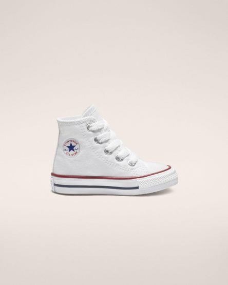 White Converse Chuck Taylor All Star Classic Boys' High Top Shoes | RT34859L1