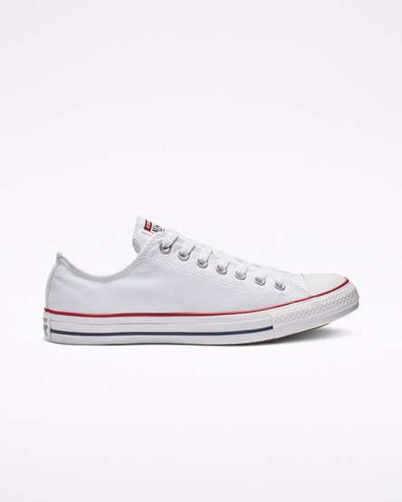 White Converse Chuck Taylor All Star Classic Men's Low Top Shoes | UT7L138KI