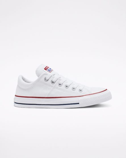 White Converse Chuck Taylor All Star Madison Women's Low Top Shoes | PB7L51839