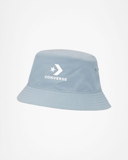 White Converse Star Chevron Logo Reversible Bucket Women's Hats | TBL987I31