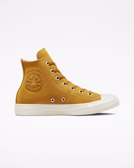 Yellow Converse Chuck Taylor All Star Classic Women's High Top Shoes | FD17L8534