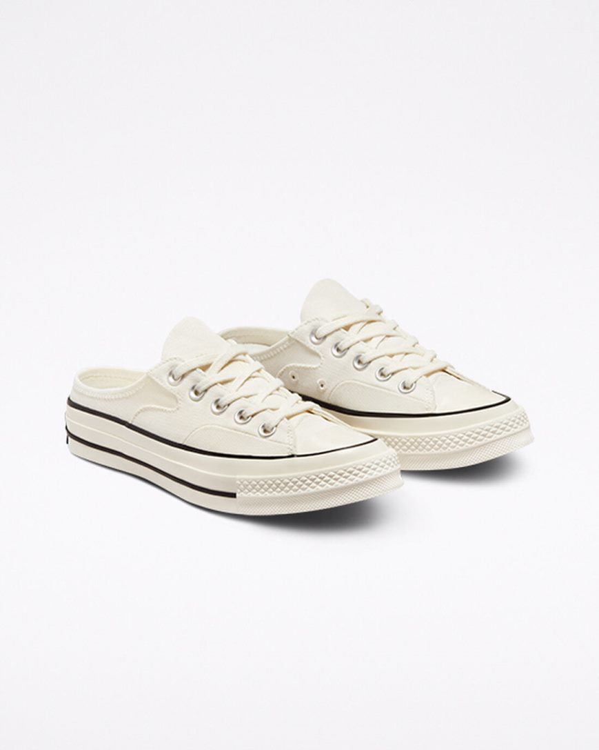 Beige / Black Converse Chuck 70 Mule Men's Low Top Shoes | AN138ILK7