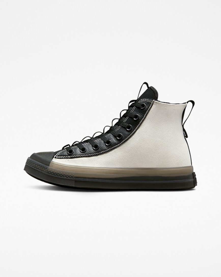 Beige / Black Converse Chuck Taylor All Star CX Explore Counter Climate Men's High Top Shoes | WYL7I8513