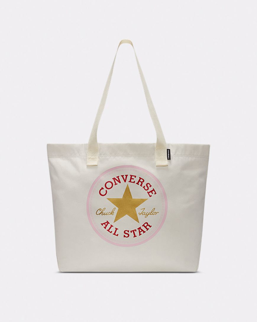 Beige Converse All Star Patch Tote Women\'s Bags | XH45I1L89