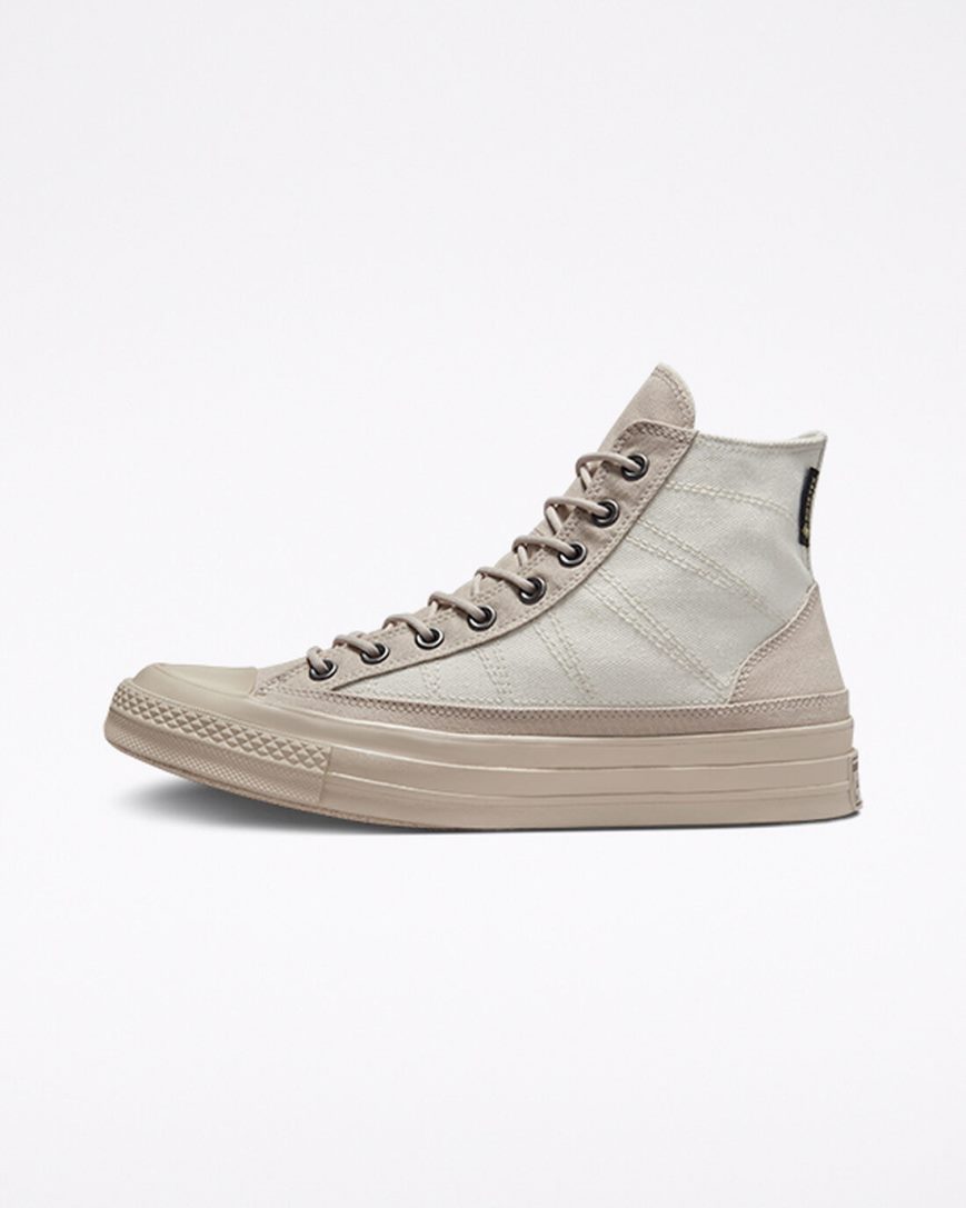 Beige Converse Chuck 70 GORE-TEX® Men's High Top Shoes | GR1784KIL