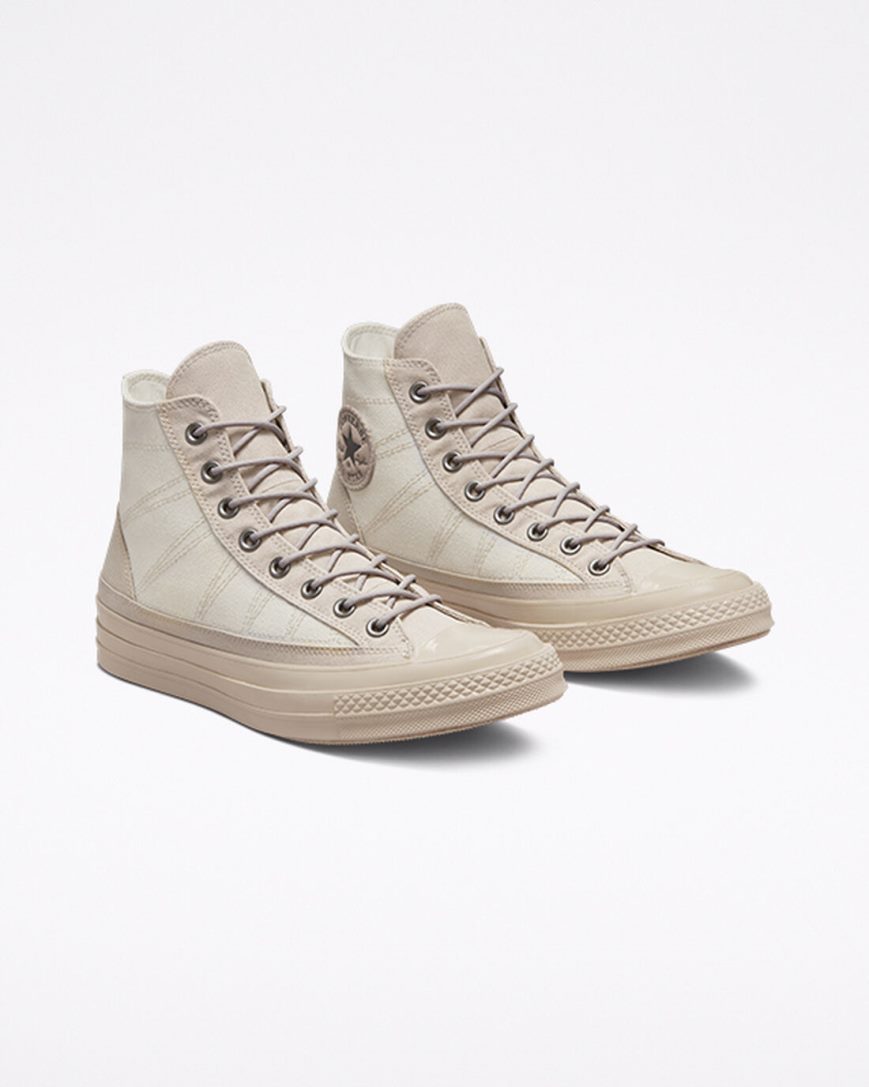 Beige Converse Chuck 70 GORE-TEX® Men's High Top Shoes | GR1784KIL