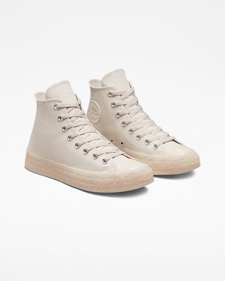 Beige Converse Chuck Taylor All Star CX Tonal Bark Women's High Top Shoes | FC5948IL3