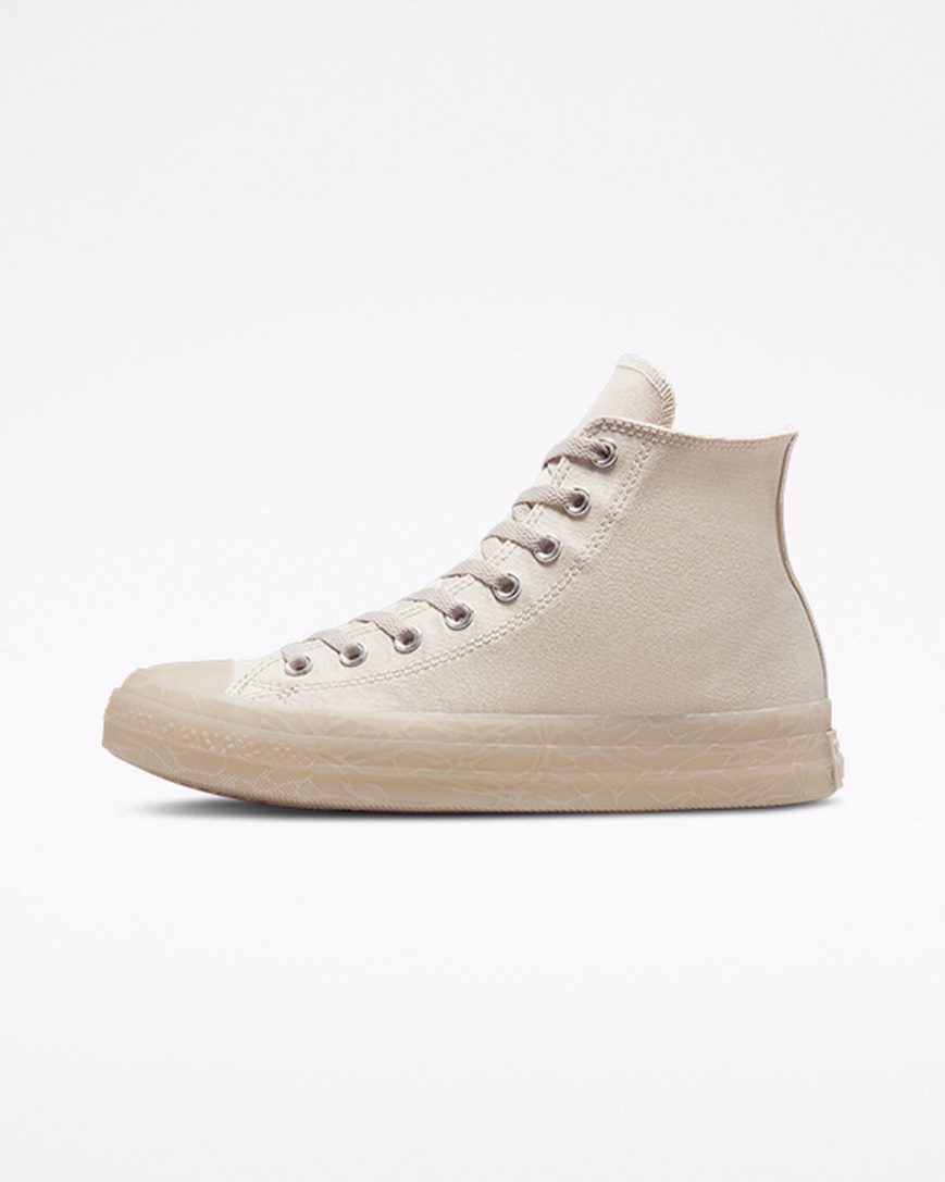 Beige Converse Chuck Taylor All Star CX Tonal Bark Men's High Top Shoes | WELK39154