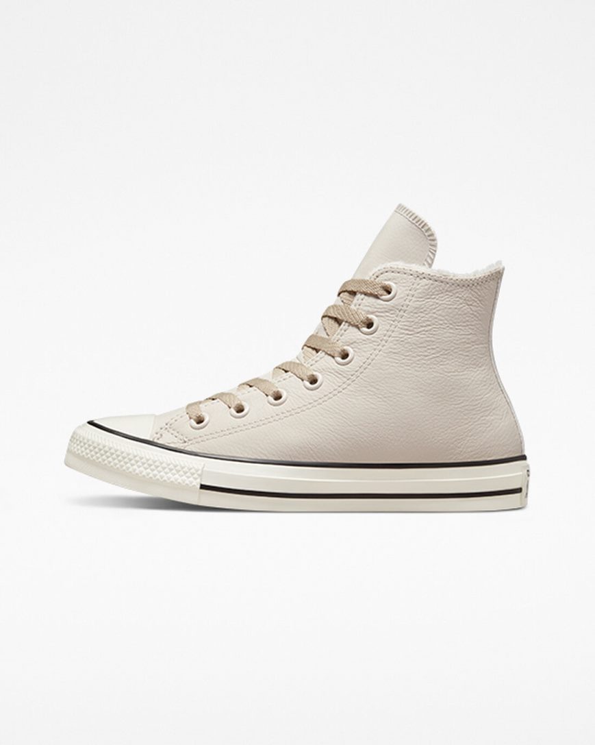 Beige Converse Chuck Taylor All Star Counter Climate Men's High Top Shoes | XD35K19L8