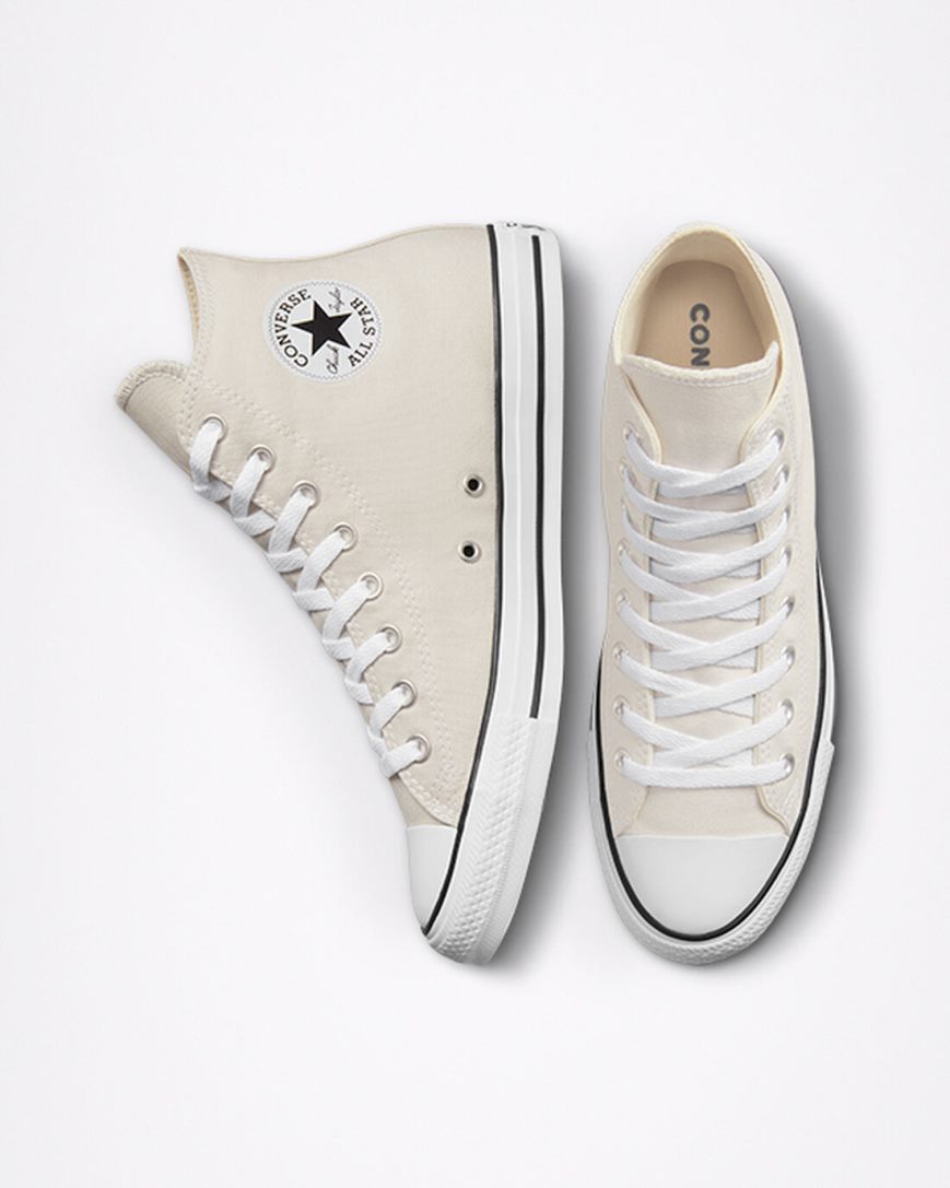 Beige Converse Chuck Taylor All Star Seasonal Color Men's High Top Shoes | ANK7L83I5