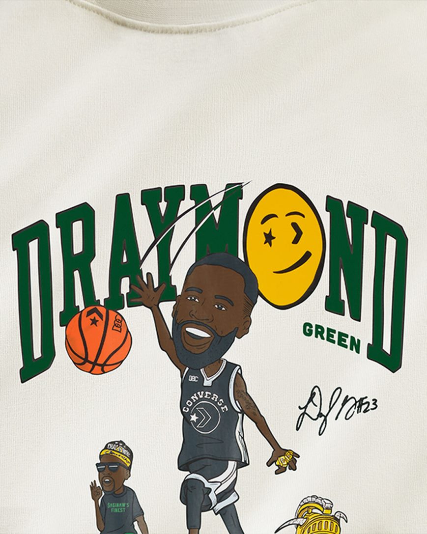 Beige Converse Draymond Green Player Men's T-Shirts | YZK3I5L18