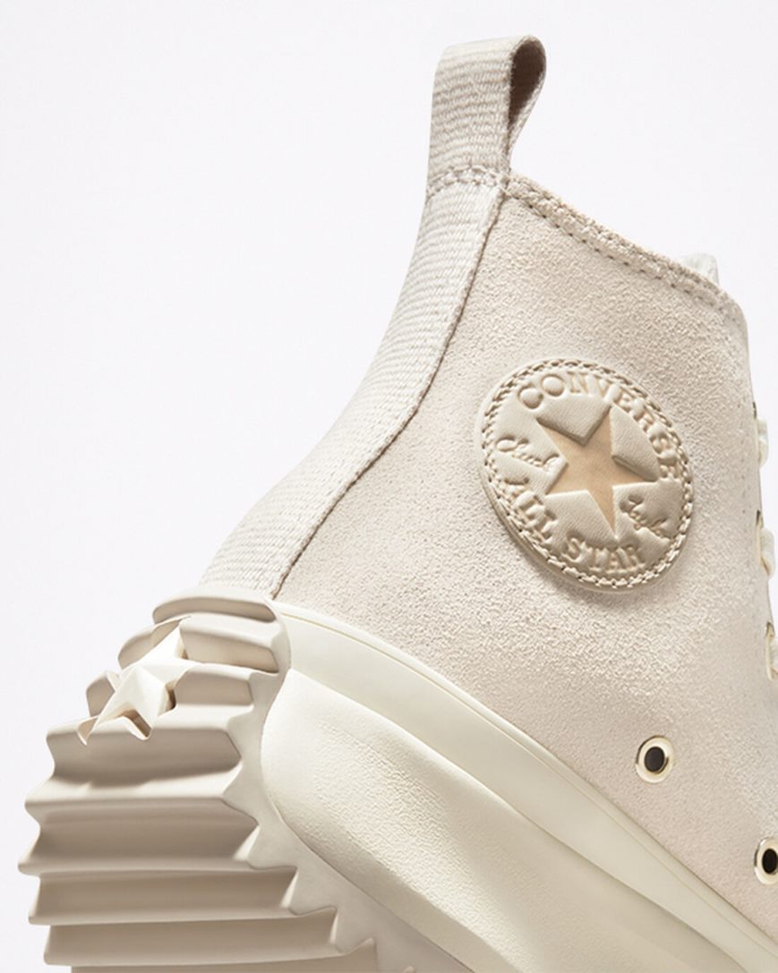 Beige Converse Run Star Hike Earthy Neutrals High Top Women's Platform Shoes | NR5K83I49