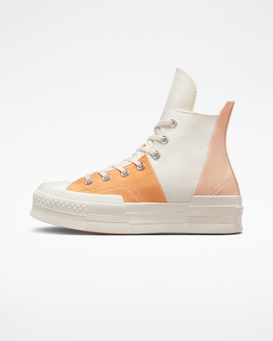 Beige / Orange Pink Converse Chuck 70 Plus Color Candy Men's High Top Shoes | AU1I879K4