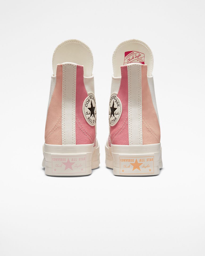 Beige / Orange Pink Converse Chuck 70 Plus Color Candy Men's High Top Shoes | AU1I879K4