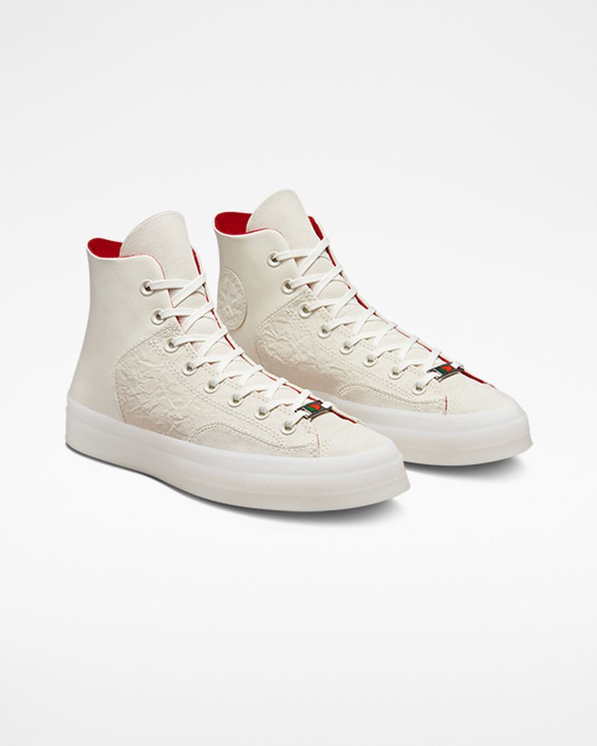 Beige / Red / White Converse Chuck 70 Marquis Year of the Rabbit Men's High Top Shoes | LC9375L4I