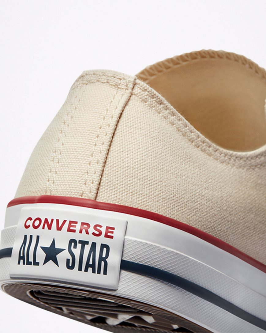 Beige White Converse Chuck Taylor All Star Classic Women's Low Top Shoes | LDI1894L7