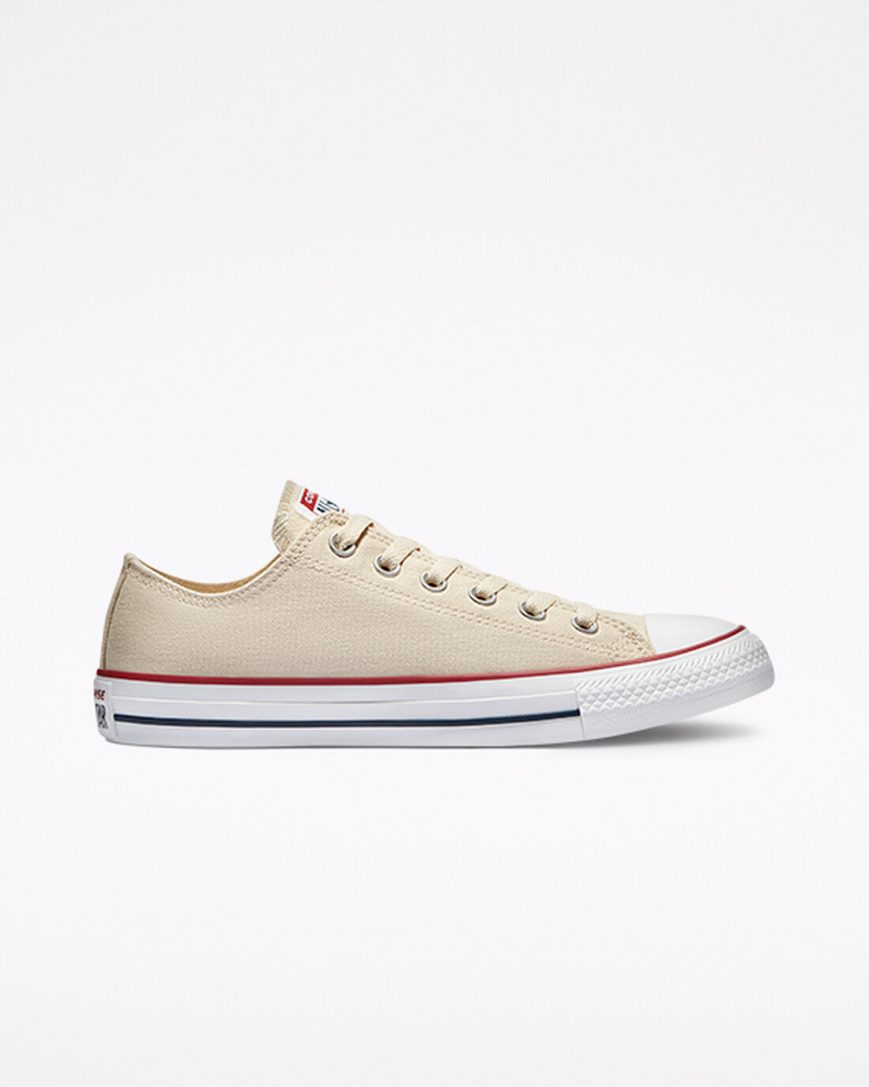 Beige White Converse Chuck Taylor All Star Classic Women\'s Low Top Shoes | LDI1894L7