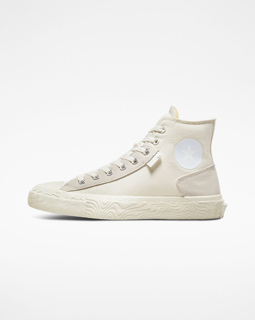 Beige / White Converse Chuck Taylor Alt Star Wavy Men's High Top Shoes | PNLK198I5