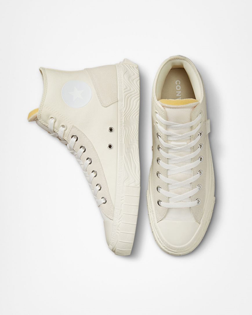 Beige / White Converse Chuck Taylor Alt Star Wavy Men's High Top Shoes | PNLK198I5