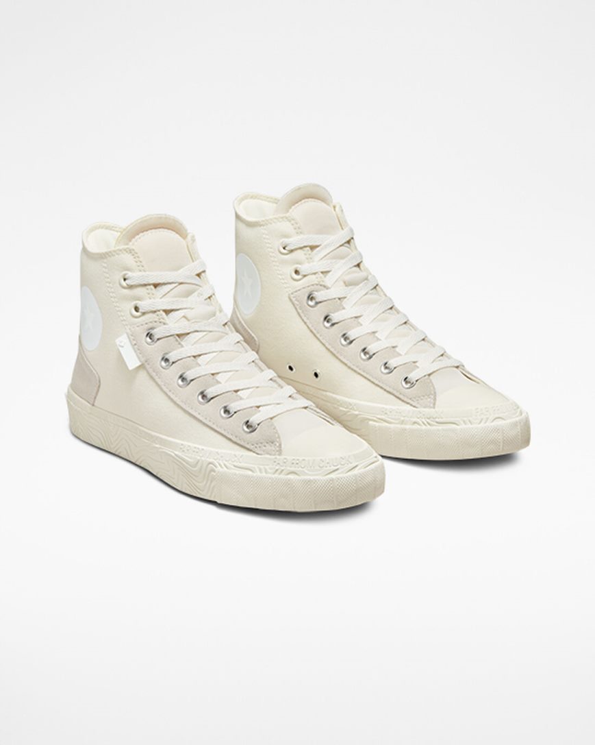 Beige / White Converse Chuck Taylor Alt Star Wavy Men's High Top Shoes | PNLK198I5