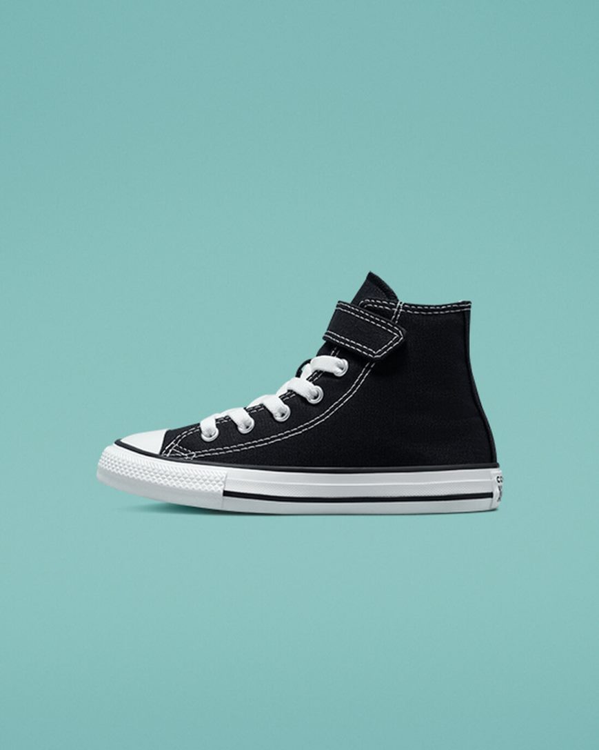 Black / Beige / White Converse Chuck Taylor All Star Easy-On Girls' High Top Shoes | AC489157I