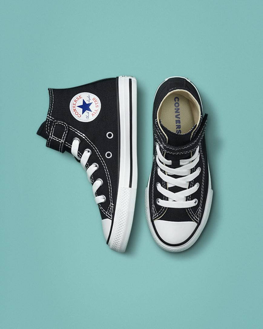 Black / Beige / White Converse Chuck Taylor All Star Easy-On Girls' High Top Shoes | AC489157I