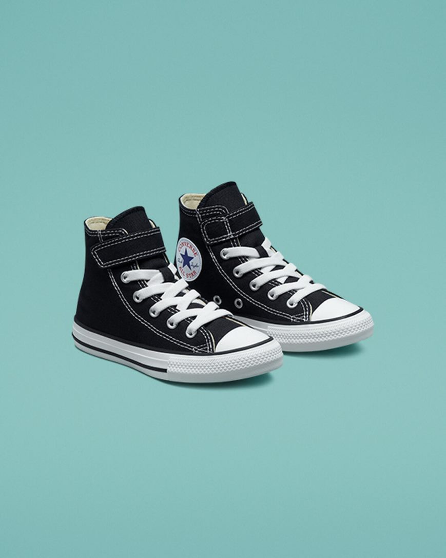 Black / Beige / White Converse Chuck Taylor All Star Easy-On Girls' High Top Shoes | AC489157I