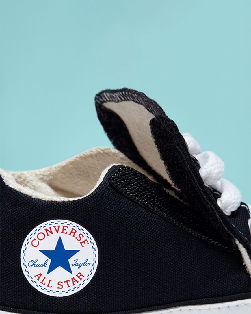 Black / Beige White Converse Chuck Taylor All Star Cribster Easy-On Girls' High Top Shoes | ZH815I479