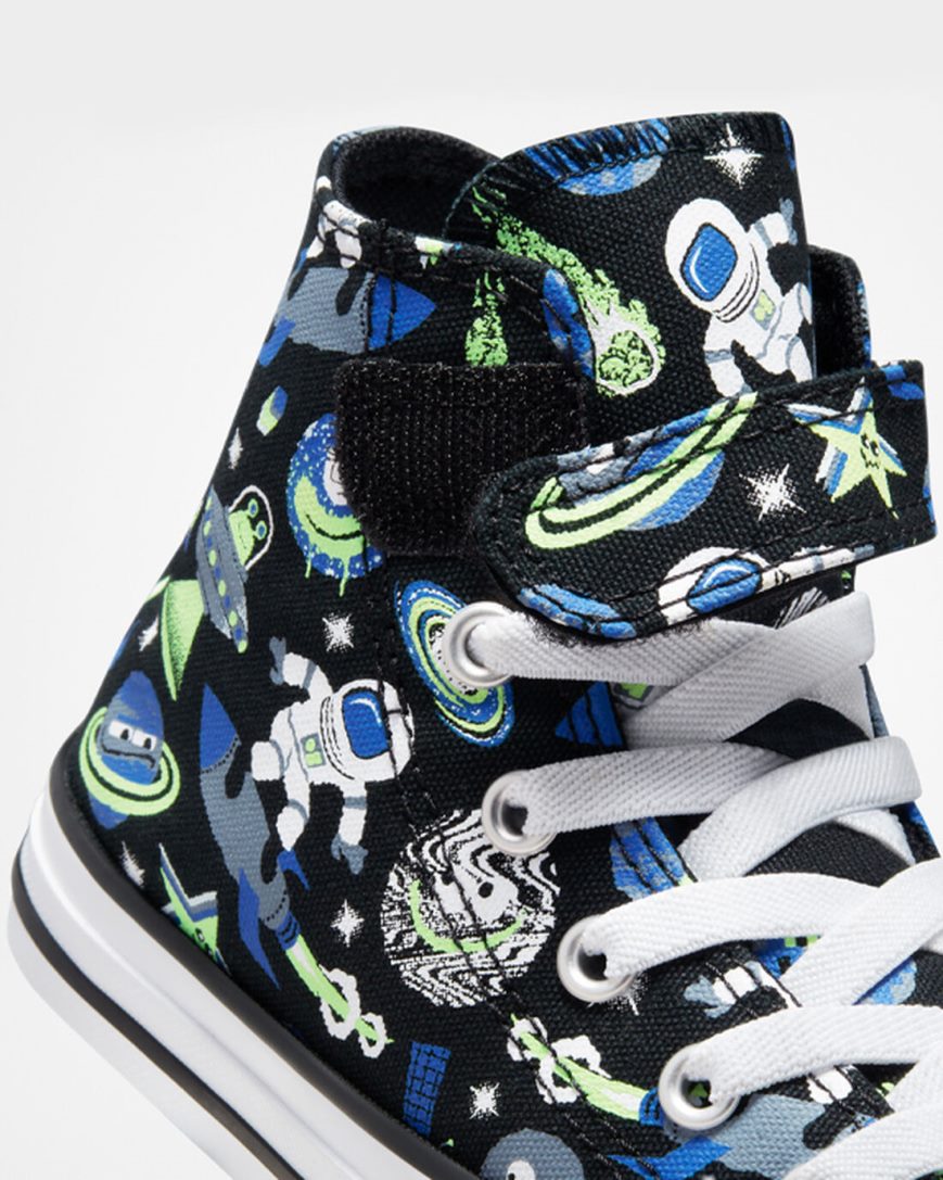 Black / Blue / Green Converse Chuck Taylor All Star Easy-On Space Cruiser Girls' High Top Shoes | AM1LK73I5