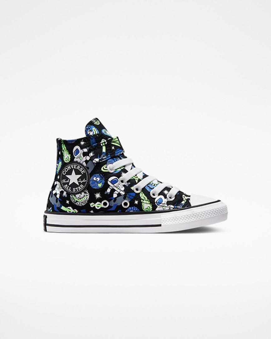 Black / Blue / Green Converse Chuck Taylor All Star Easy-On Space Cruiser Girls\' High Top Shoes | AM1LK73I5