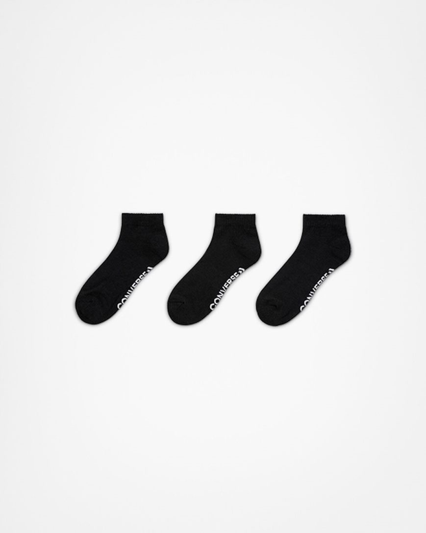 Black Converse 3-Pack Made For Chuck High Women\'s Socks | KRL18I579